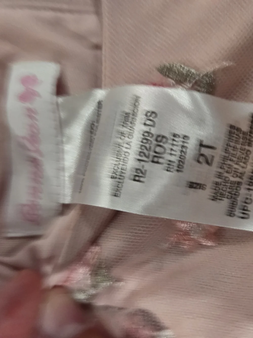 Gymboree Pink Floral Embroidered Tulle Dress
